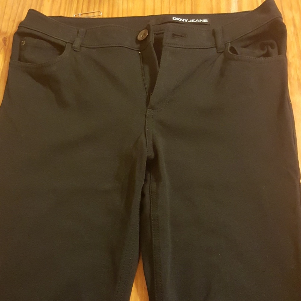 Black stretch work panys